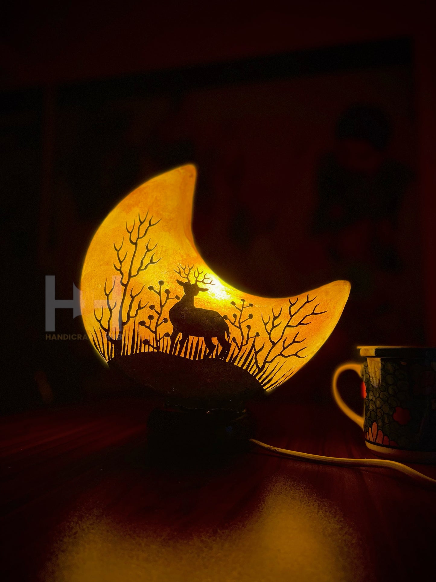 Camel Skin Moon Lamp