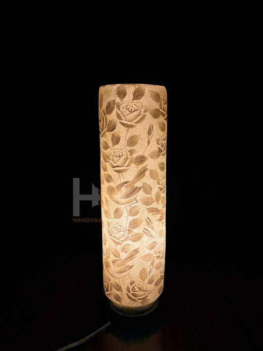 Camel Skin Glass Lamp