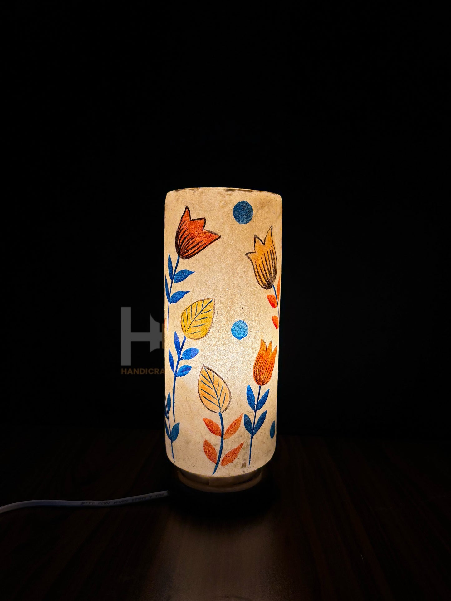 Camel Skin Glass Lamp